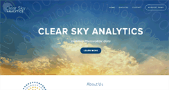 Desktop Screenshot of clearskyanalytics.com